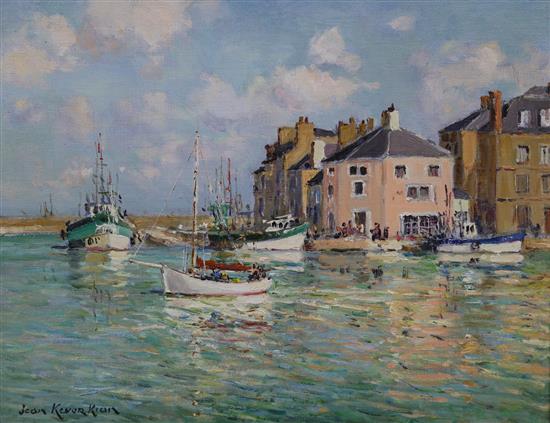 Jean Kevorkian, oil on canvas, Le Palais a belle isle, signed 27 x 34cm